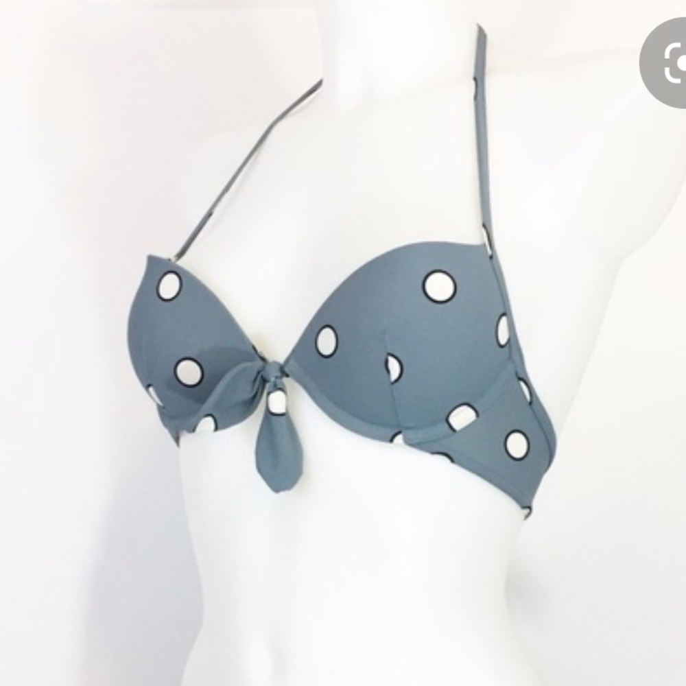 GAP Blue Polka Dot Bikini Top